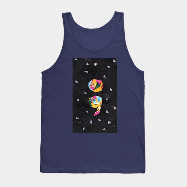 Semi Colon: Keep Going Tank Top by cajunhusker